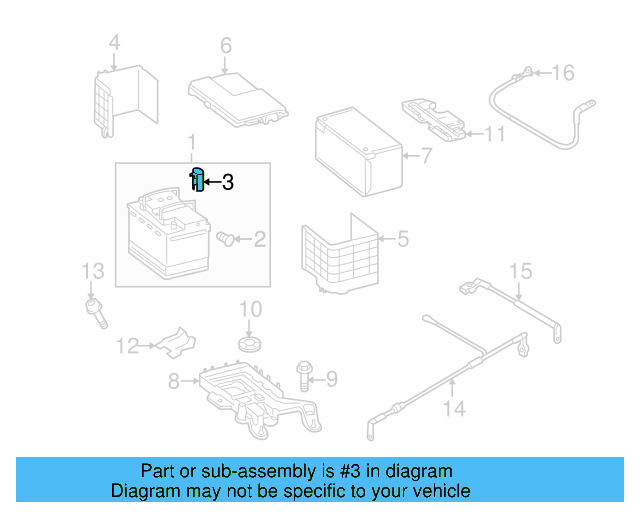 Battery Cap 7N0-915-429-A - View 40