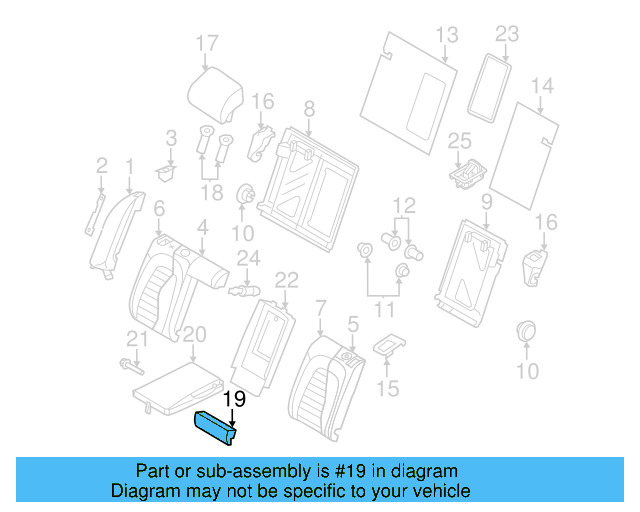 Center Cushion 3C8-885-873-P-E74 - View 3
