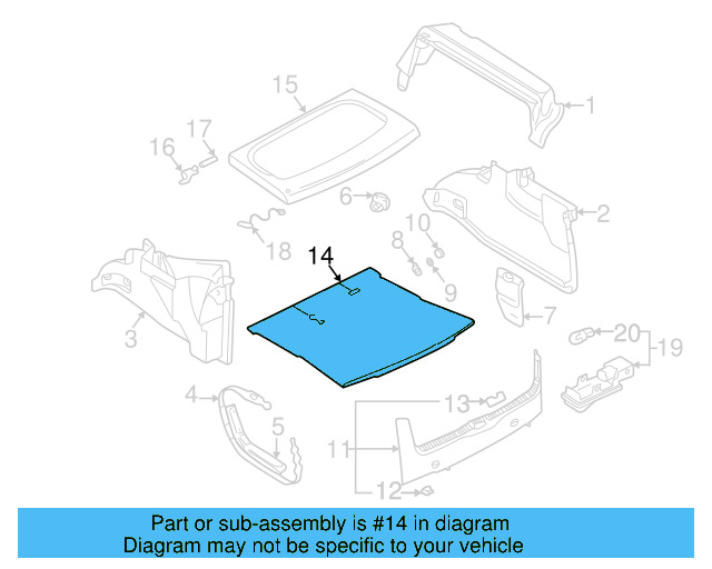 Floor Mat 1J6-863-463-M-1BS
