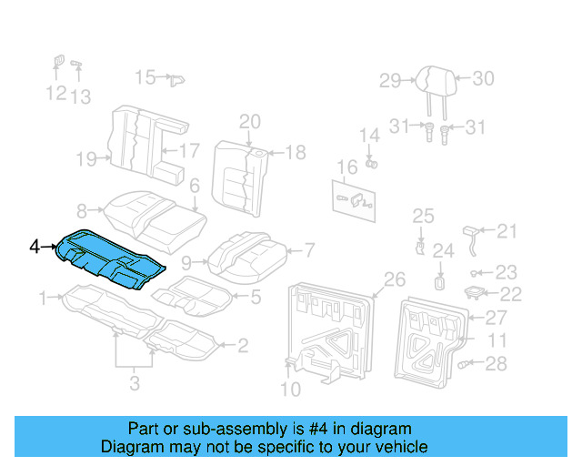 Seat Trim Panel 1J0-885-356-E-01C - View 7