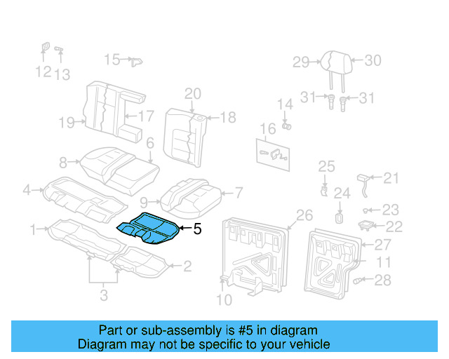 Seat Trim Panel 1J0-885-355-C-01C - View 8