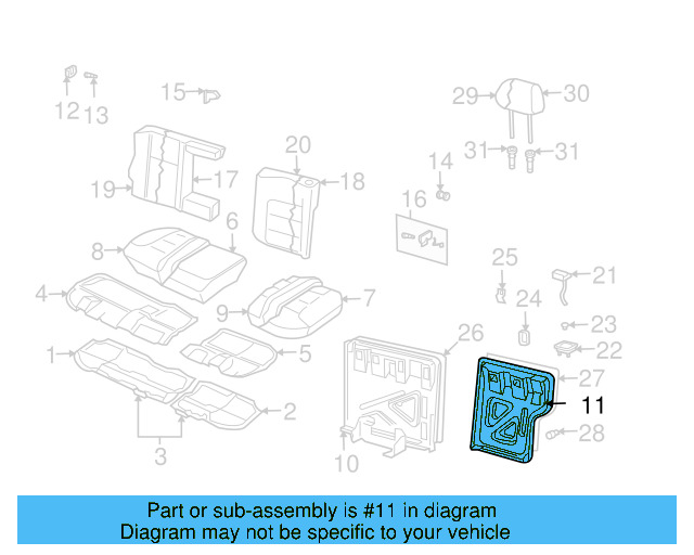 Seat Back Frame 1J0-885-501-AR - View 10