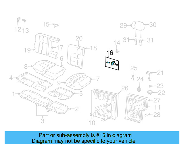 Latch Assembly 1J0-885-471 - View 11