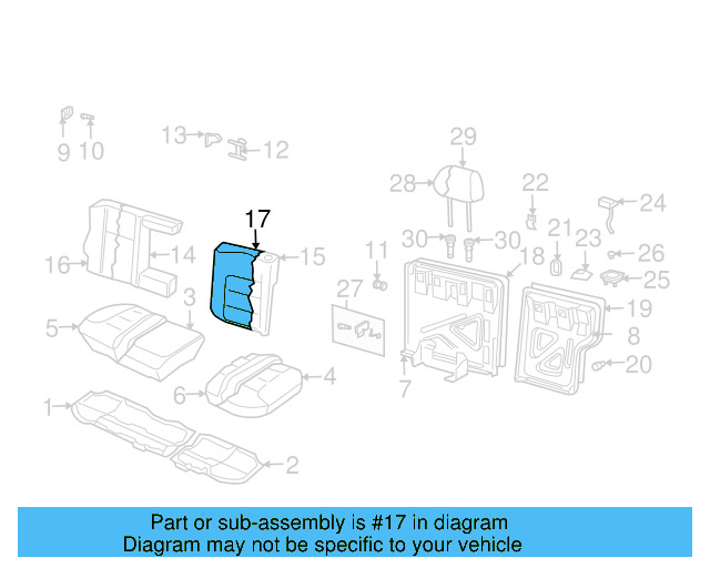 Seat Back Cover 1J0-885-805-DK-KNX - View 5
