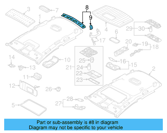 Roof Opening Trim 1K9-867-617-C-5R0