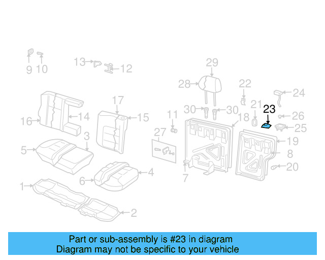 Retainer 3C9-885-557-Q70 - View 3