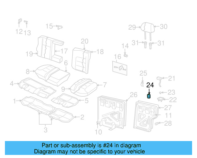 Retainer Cap 1H0-887-301-Q70 - View 7