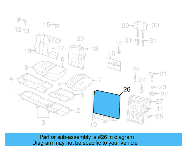 Seat Back Panel 1J5-885-754-8JS - View 9