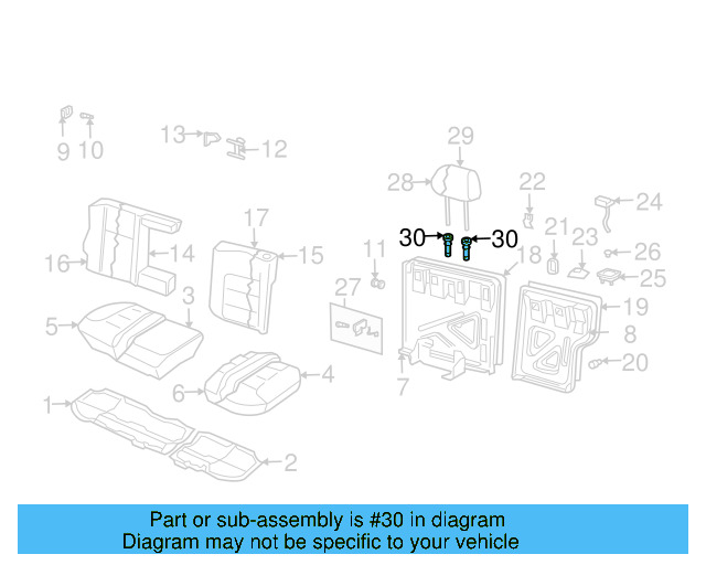 Headrest Guide 1J0-881-920-E-U71 - View 15