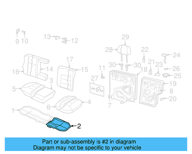 Seat Frame 1J0-885-305-J - View 10