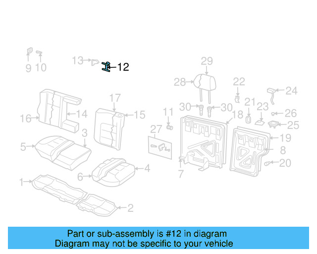 Center Bracket 1J0-886-187-E - View 7