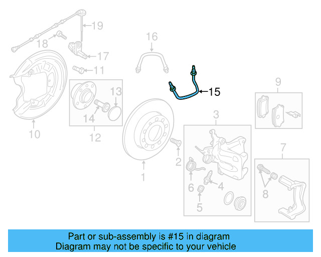 Flex Hose 5C0-611-776 - View 12