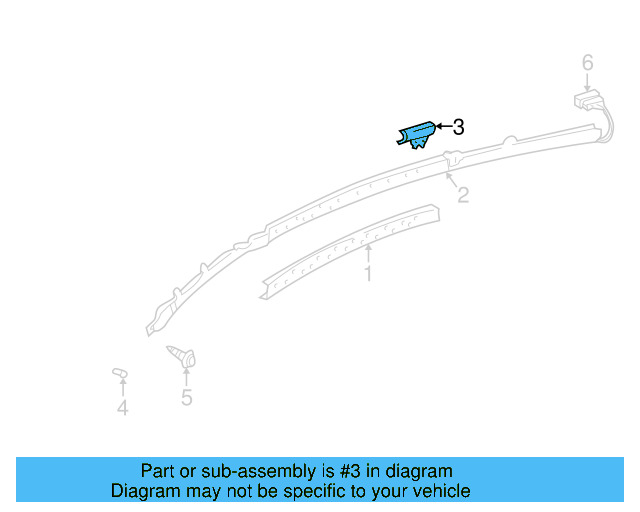 Head Air Bag Guide 3B9-880-756 - View 3