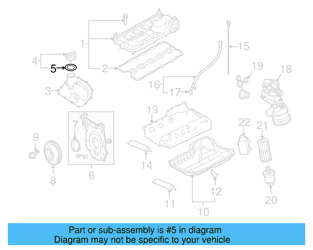 Filler Cap Gasket 036-115-111-B - View 106
