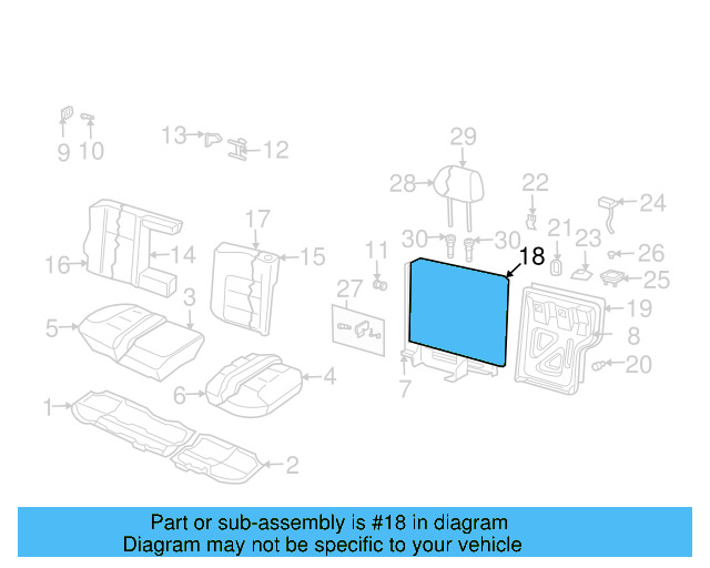 Seat Back Panel 1J5-885-754-8JS - View 16
