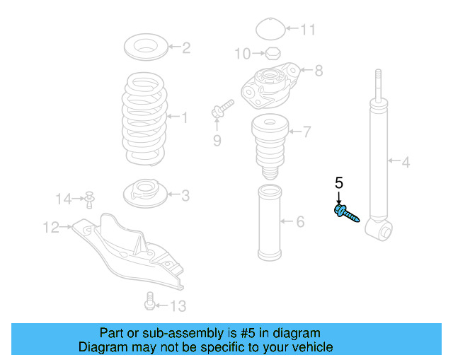 Lower Control Arm Front Bolt N-910-662-01 - View 19