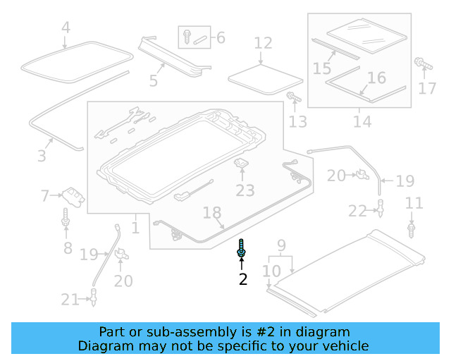 Headlamp Assembly Lower Bolt N-911-664-01 - View 12