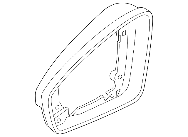 Glass Trim 5NN-857-601-9B9 - View 2