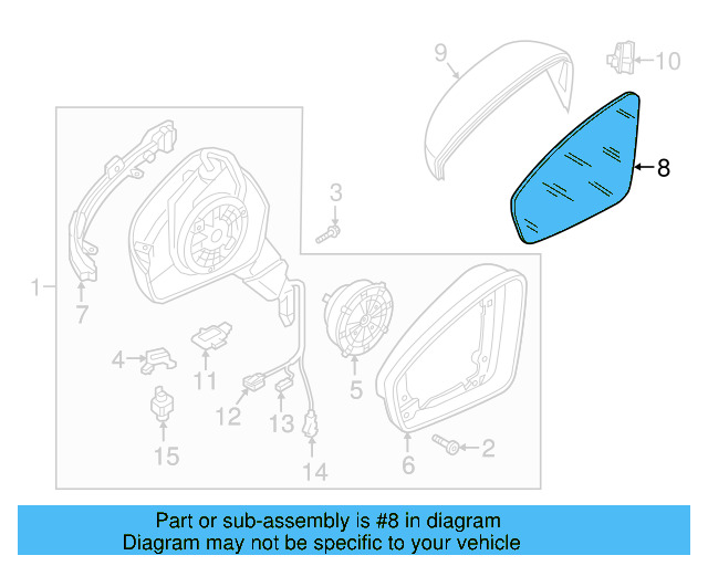 Mirror Glass 5NN-857-522 - View 5