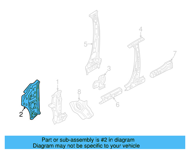 Inner Pillar 561-802-125 - View 2