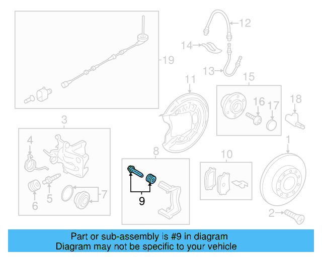 Brake Pads Rear 5C0-698-451-D - View 15