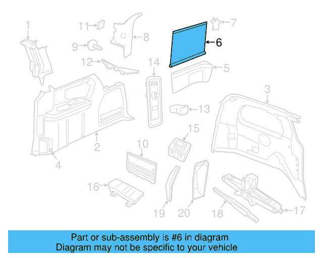 Sunshade 7B0-861-336-A - View 3