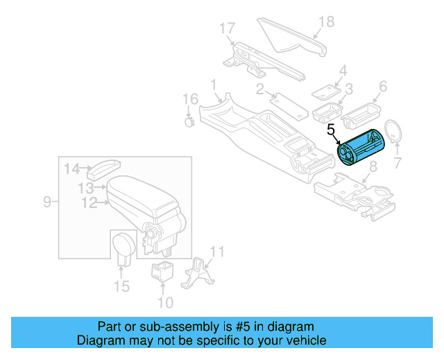 Ashtray Cover 1J0-857-962-H-2QL