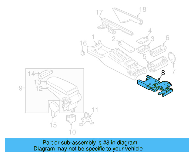 Cup Holder 1J0-862-533-D-4TE