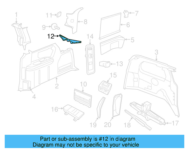 Sound Absorber 7B0-863-919 - View 3