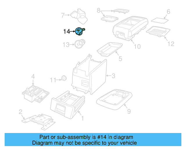 Power Outlet Cap 7B0-919-243-B - View 7