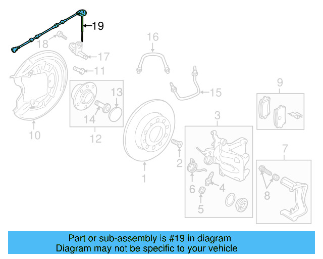 ABS Sensor Wire 5C0-927-904-J