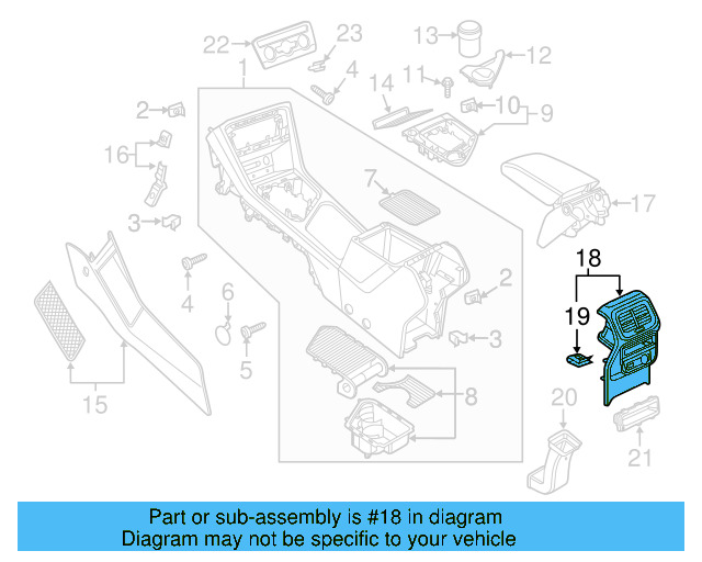 Rear Trim 5NN-864-298-D-82V - View 7