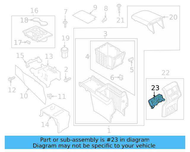 Air Vent 3CN-819-203-B-9B9 - View 8