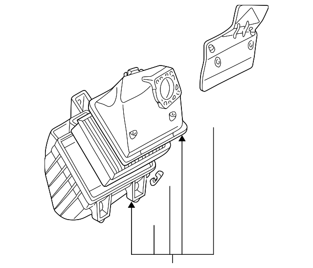 Air Cleaner Assembly 058-133-837-AJ - View 2