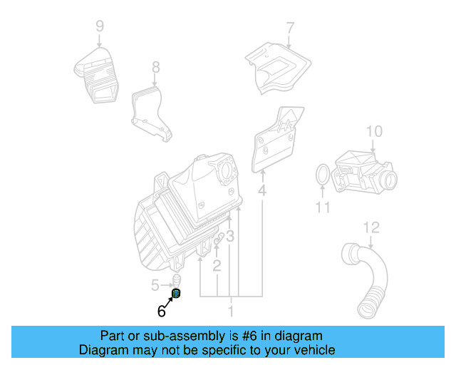 Air Cleaner Assembly Plug 4A0-129-697 - View 7