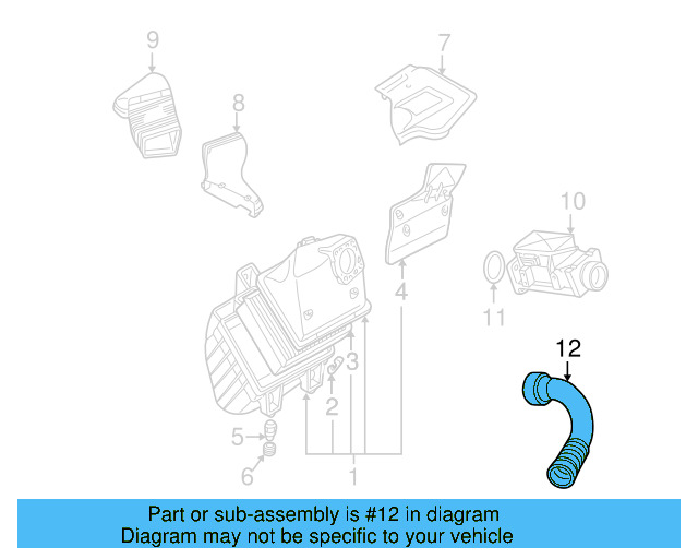 Intake Hose 058-133-356-L - View 13