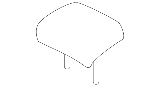 Headrest, Center 3C8-885-902-C-ZIO - View 3