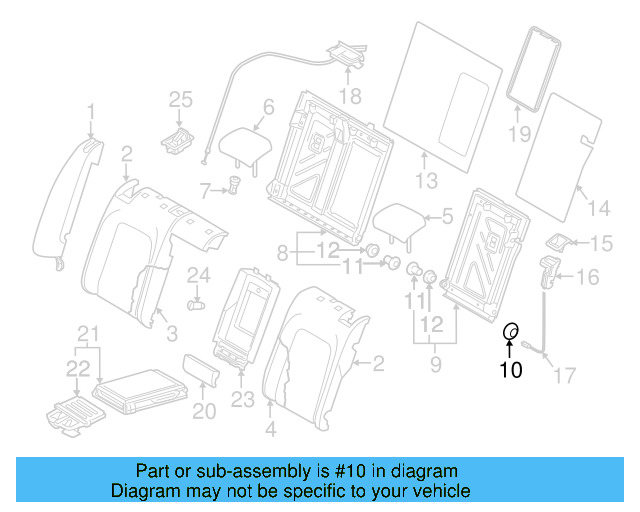 Seat Back Frame Washer 3AA-885-678-C - View 3
