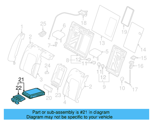 Armrest 3C8-885-875-AB-43U - View 4