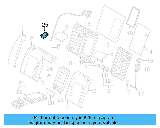 Child Seat Bracket 1K5-887-267-A-9B9