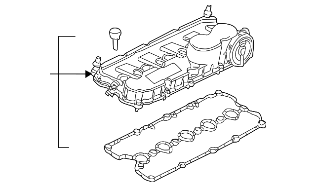 Engine Valve Cover 07K-103-469-L - View 2
