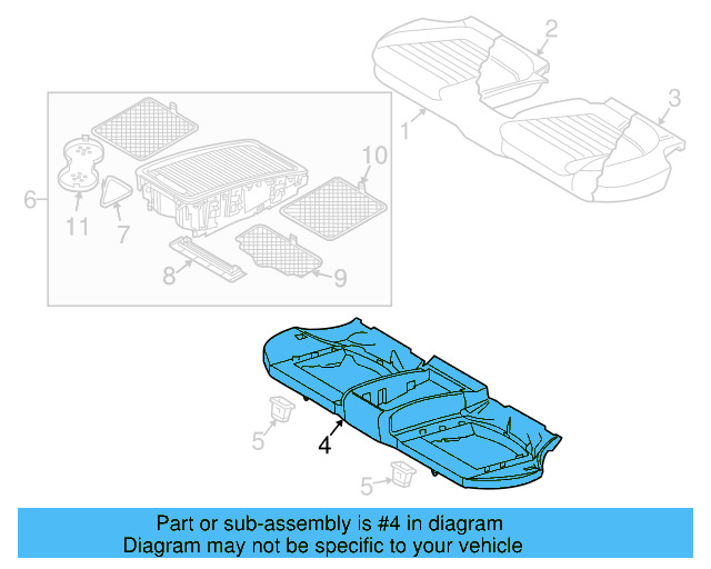 Seat Frame 3C8-885-321-B - View 7