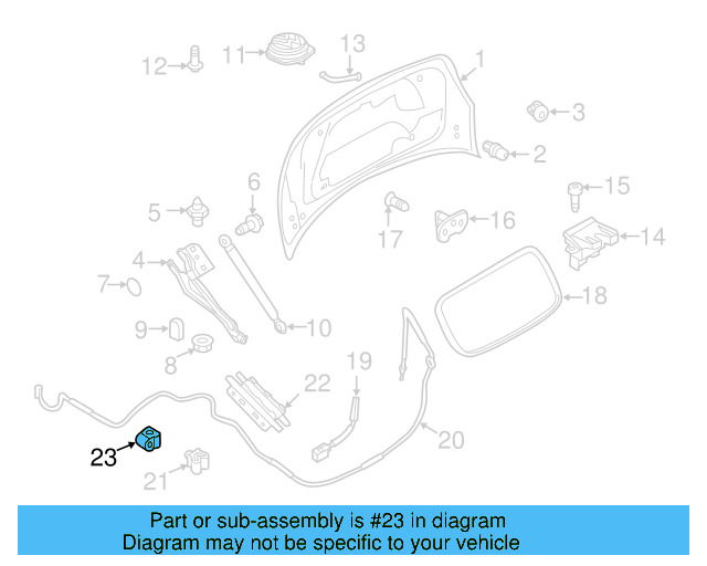 Wire Shield Clip 3D0-971-838-A - View 3