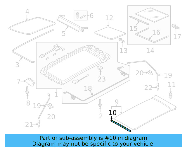 Sunshade Front Support 3CN-877-355 - View 6