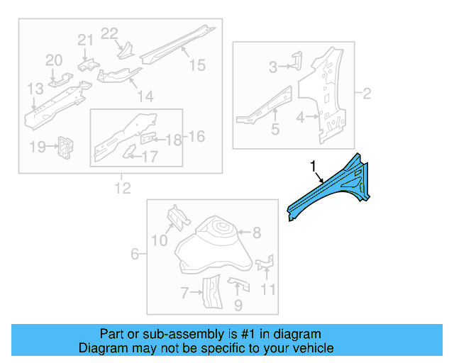 Upper Inner Rail 5G0-809-147-A - View 10