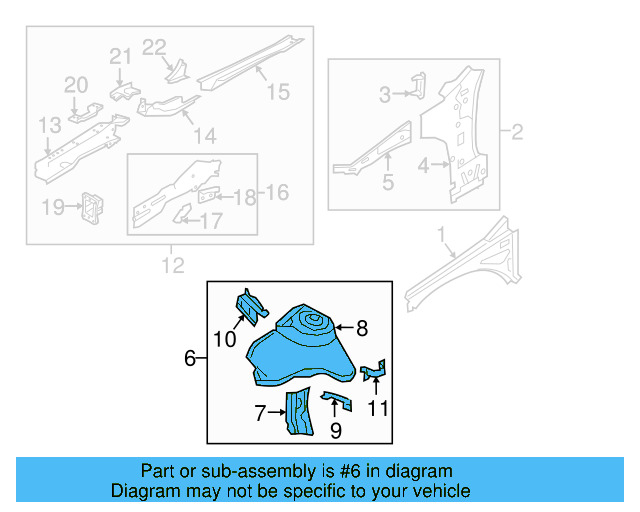 Apron Assembly 5Q0-805-115-A - View 7