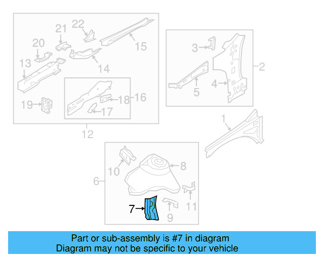 Reinforcement 5Q0-805-077-B - View 7