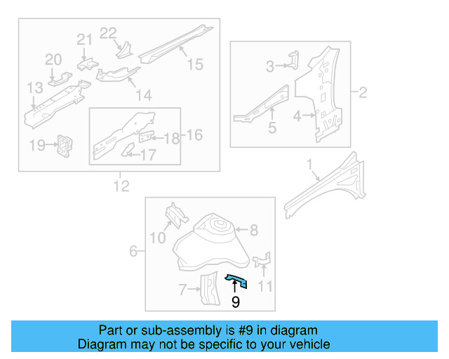 Lower Bracket 5Q0-121-409-A - View 8