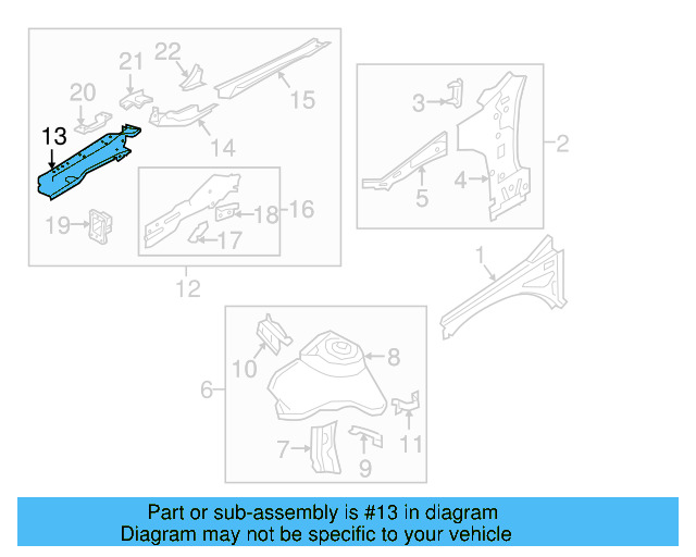 Side Member 5Q0-803-105 - View 22