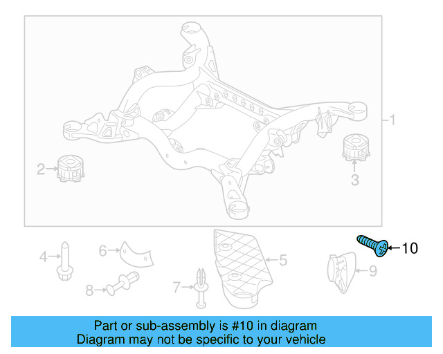 Rear Shield Screw N-106-115-02 - View 3